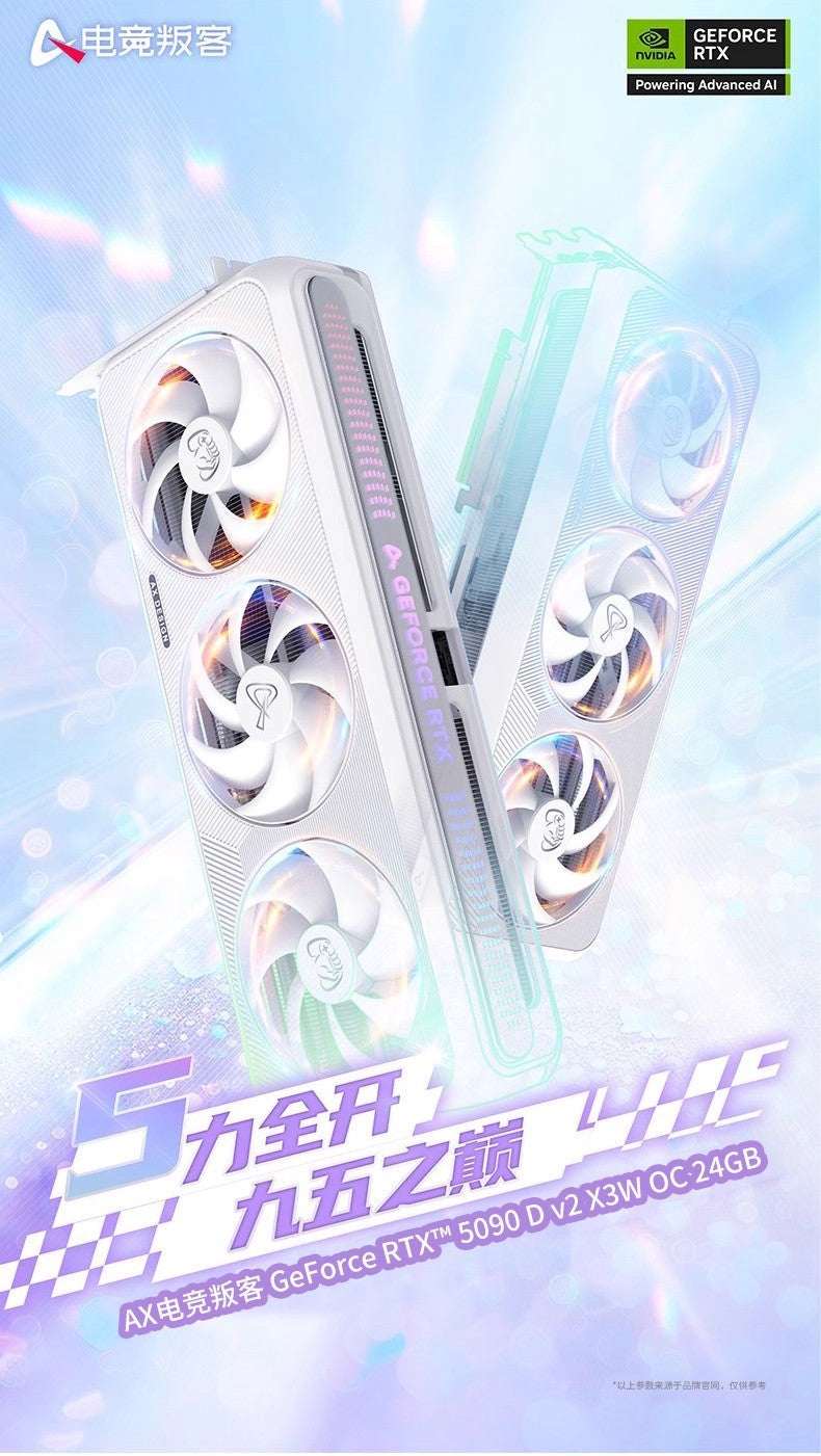Esports Rebel RTX5080/5090D V2 White Desktop Computer Black Myth Wukong Game Independent Graphics Card