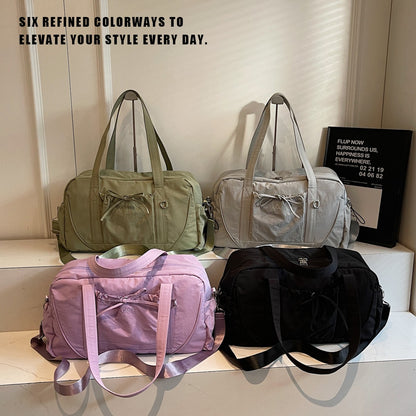 New Travel Bag Large Capacity Shoulder Portable Luggage Bag Travel Storage Bag Boarding Bag Sports Fitness Bag for Women