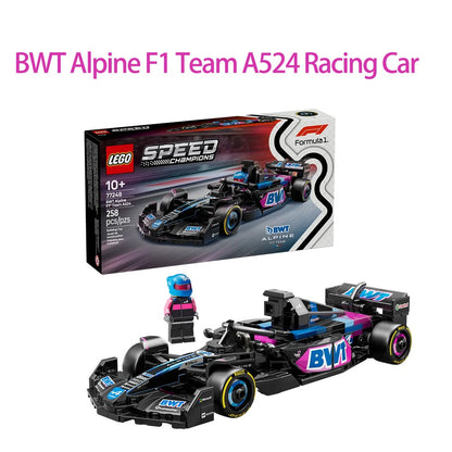 Lego Speed 77242 Ferrari SF24 Red Bull Racing RB20 Mercedes AMGF1 KICK Sauber Racing Blocos de Montar Brinquedos para Meninos e Meninas