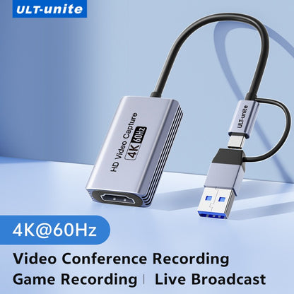 4K Video Capture Card MS2130S HDMI to USB-A/USB-C USB3.0 Capture Video and Audio Recording for OBS Studio PotPlayer QT Player