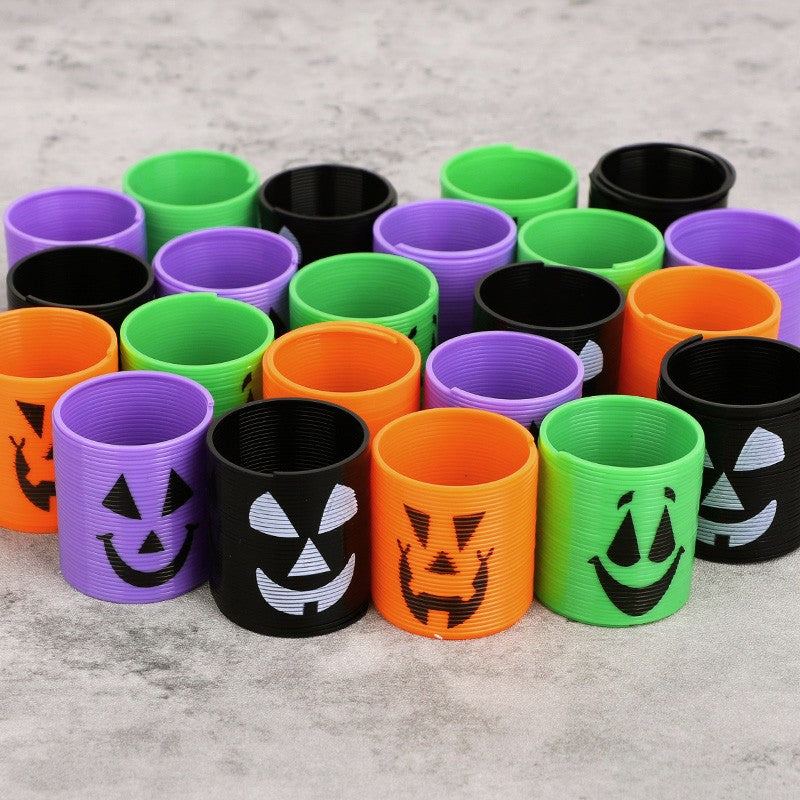 12/36pcs Halloween Coil Springs Toys Kids Halloween Party Favors Trick or Treat Gifts Boy Girl Birthday Goodie Bag Bucket Filler
