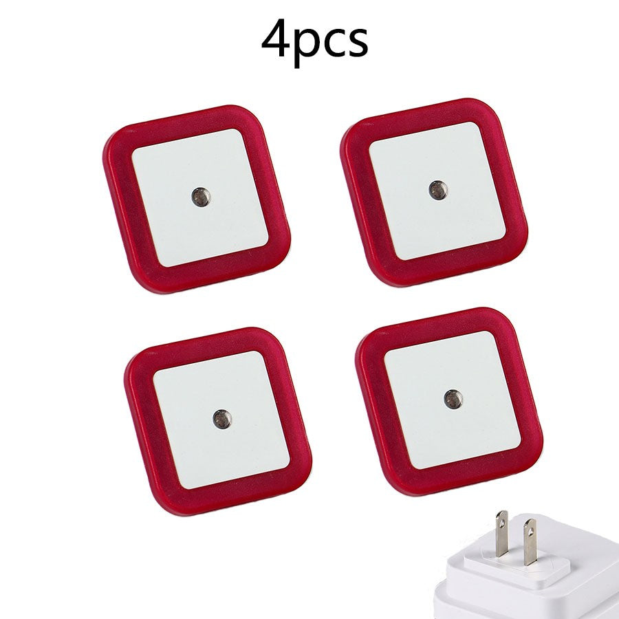 Plug in Dimmable Led Night Light with Auto Dusk to Dawn Sensor,for Hallway Bedroom Kids Room Kitchen Stairway?4Pack white light