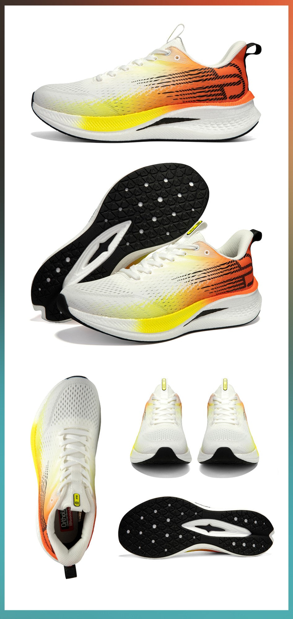 Baasploa Men Jogging Sports Shoes Carbon Plate Professional Cushioning Sneakers Male Outdoor Breathable Non Slip Running Shoes