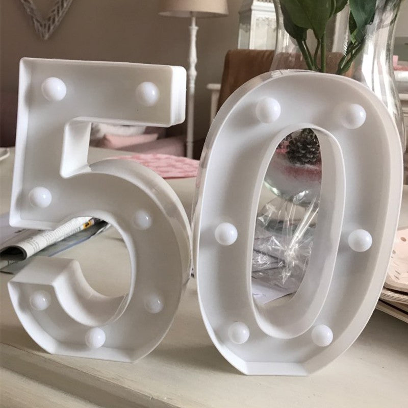 2Pcs Number 16 18 21 30 Led Light String Happy Birthday Party Decoration Wedding Anniversary Adult Birthday Party Gift Light Led