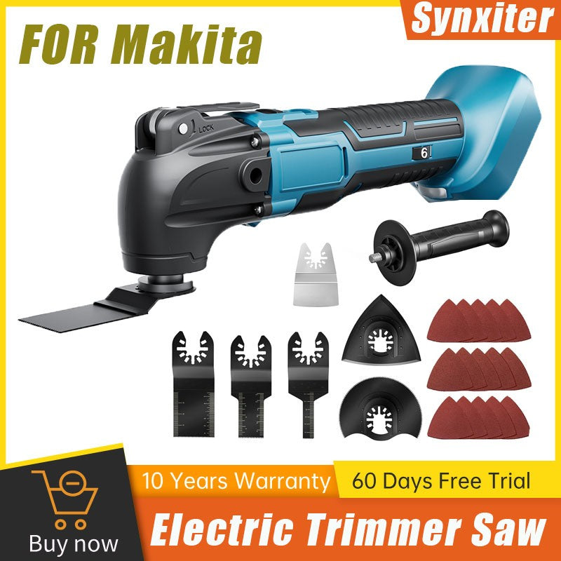 Ferramenta Multifuncional Oscilante para Bateria Makita 18V Serra Elétrica Aparador Ferramenta Oscilante para Cortar Raspar Lixar Ferramenta Elétrica