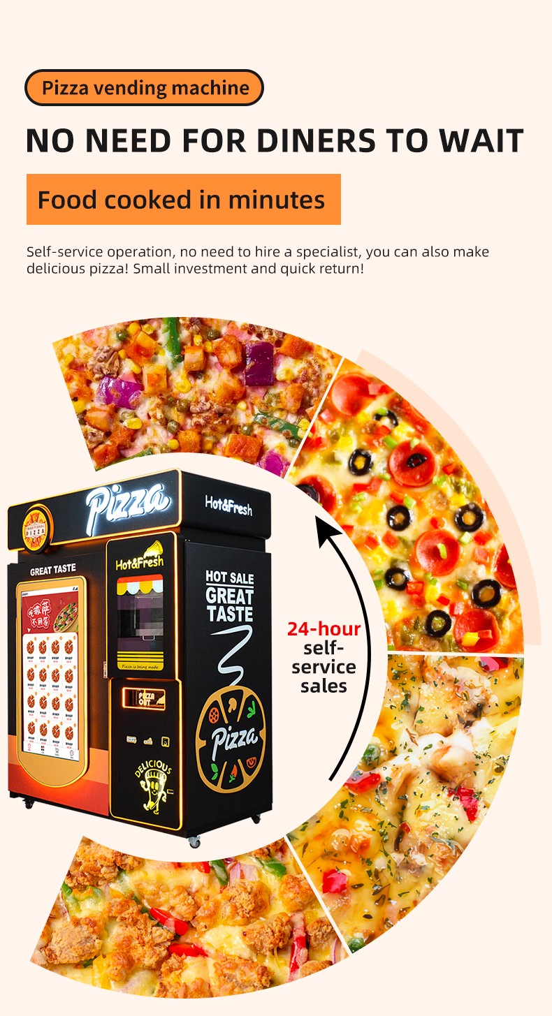 Outdoor Pizza Vending Machine for Sale 69 Pcs 12 Inch Pizza Full Automatic Outside Vending Machine Good Quality