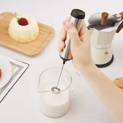Kitchen Powerful Stirrer Milk Frother Handheld Foam Maker for Lattes Whisk Drink Mixer Coffee Electric Rechargable Egg Beater