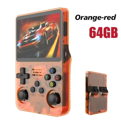 Genuine R36S Retro Handheld Game Player Open Source ARKOS System 3.5" IPS Screen 64/128GB Emulator Hall Effect Wireless Gamepad