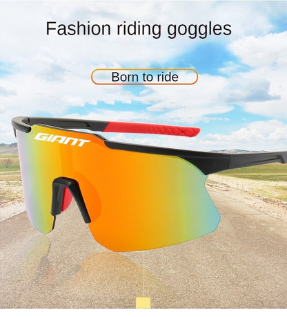 Óculos de sol esportivos gigantes masculinos e femininos para ciclismo ao ar livre, bicicleta, direção, viagem, podem ser combinados com um estojo de pano para óculos.