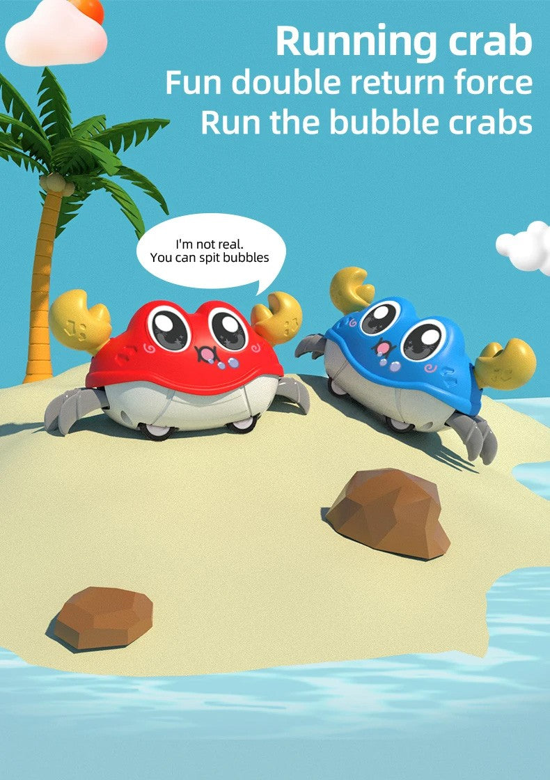 Kids toys small gifts double pull cartoon crab animal inertia car baby puzzle clip doll boy girl gliding toy