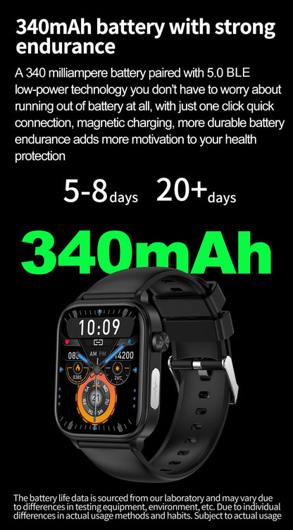 Smartwatch 2025 Novo ECG+PPG Feminino Monitor de Frequência Cardíaca Lipídios Sanguíneos Ácido Úrico Saúde Menstrual Rastreador Inteligente Para Android iOS