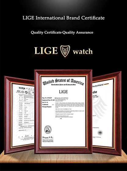 LIGE Fashion Elegant Watch for Women Ceramics Strap Diamond wristwatch Luxury Ladies Bracelet Quartz Watches Gifts Reloj Mujer