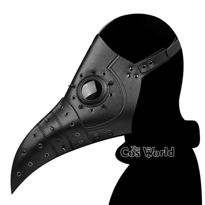 Halloween Plague Doctor Mask Steampunk Gothic Bird Beak Props for Party Carnival Cosplay Costumes Masquerade