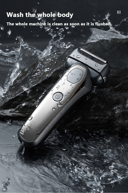 MOTAWISH Electric Shaver Reciprocating High and Low Two-speed Adjustable Shaver Full Body Washable Type-c Rechargeable Shaver