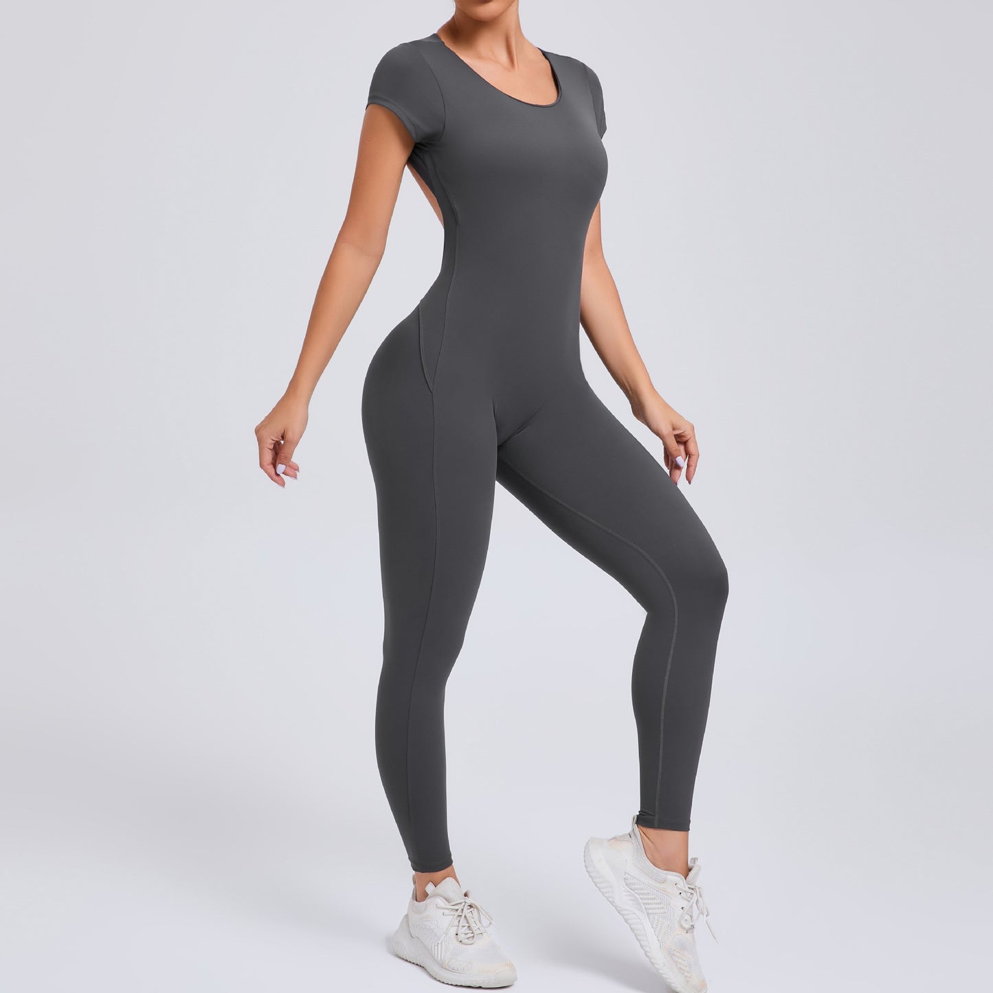 Yoga Set Sexy Backless One-piece Suit Female Rompers Quick Dry Yoga Clothing Workout Bodysuits Flared Sports Jumpsuit Women