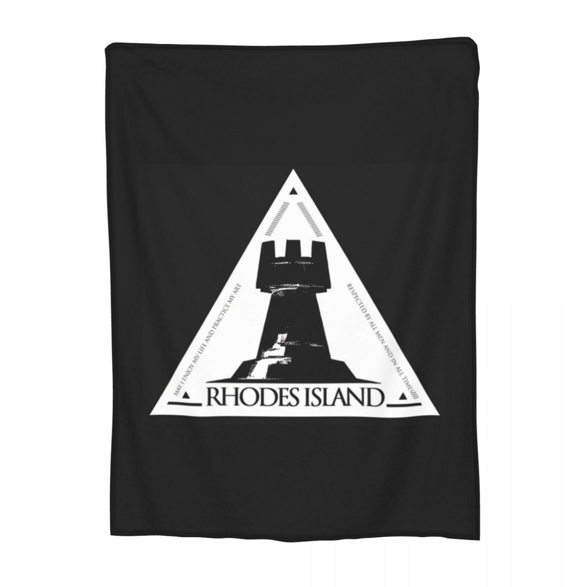 Arknights Rhodes Island Emblem Blanket Flannel Sofa Throw Blanket Super Soft for Home Bedroom Travel Throws Bedspread Quilt