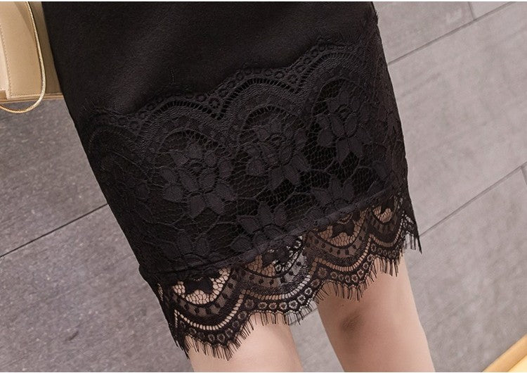 High-Waisted Slim-Fit Fresh A-Line Skirts 2025 Summer New Lace Short Plus Size Skirts Stylish INS Style Bodycon Skirt