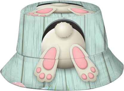 Easter Eggs 4 Bucket Hat for Women Men Summer Travel Beach Sun Cap Easter Hat Outdoor Fisherman Hat Unisex