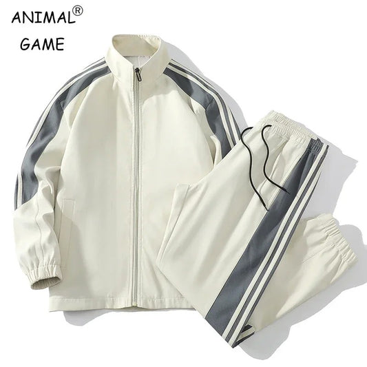 Men's Tracksuits 2 Piece Long Sleeve Athletic Full Zip Sweatsuits Jogging Suit Set Casual Outdoor Streetwear Sport Tracksuit Set