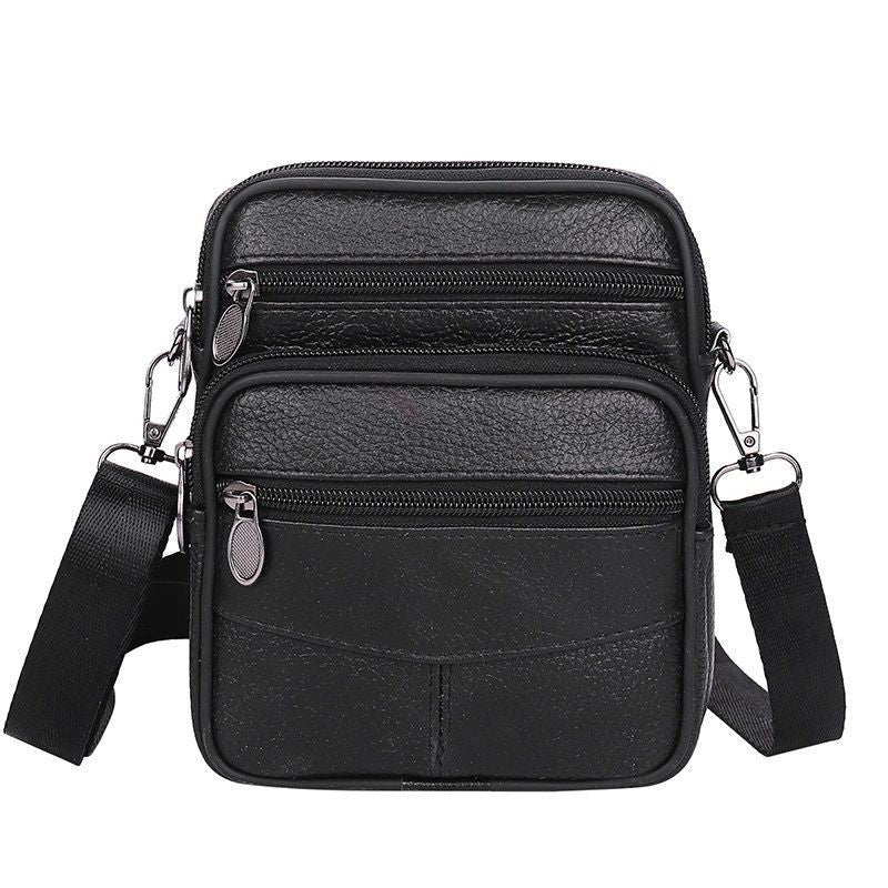 Men's Genuine Leather Crossbody Shoulder Bags High quality Tote Fashion Business Man Messenger Bag  Leather Bags fanny pack