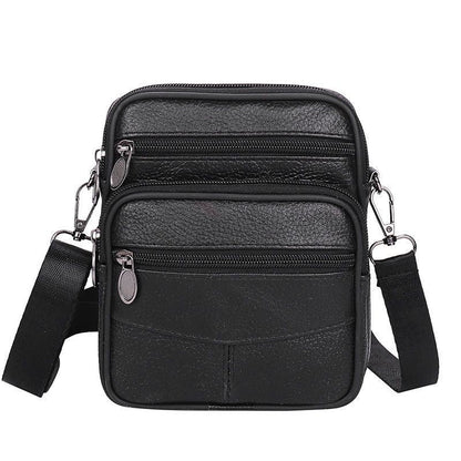 Men's Genuine Leather Crossbody Shoulder Bags High quality Tote Fashion Business Man Messenger Bag  Leather Bags fanny pack