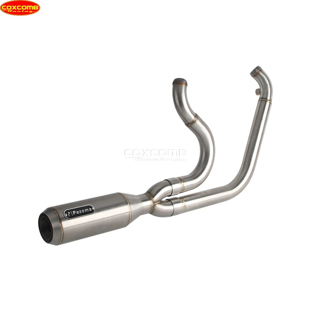 Slip On Exhaust Muffler System Motorcycle Complete Exhaust Pipe For Harley Dyna Street Bob FXDB FXDBB FXDBP FXDBI Limited FXDBC