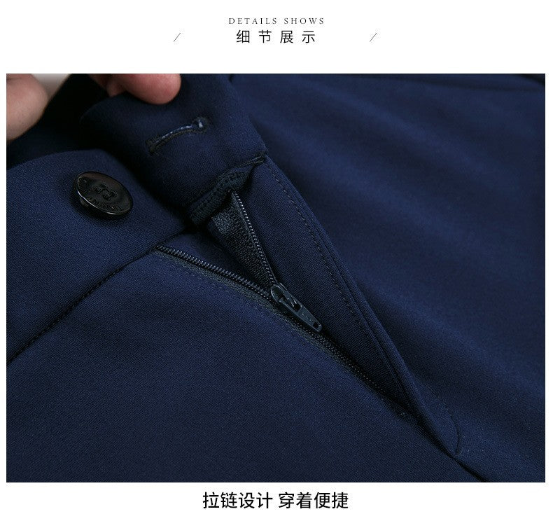 Stretch High Waist Trousers Women's Fashion Casual Pants Black Khaki Navy Blue Slacks Women Pantalones