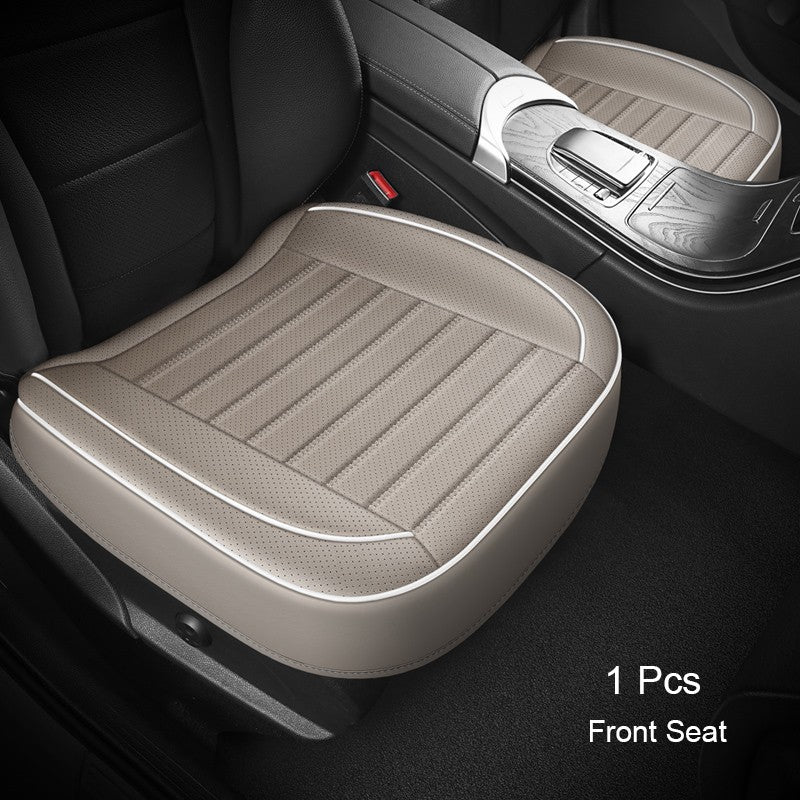1Pcs PU Leather Car Universal Seat Cover Interior Auto Seat Kits Cushion Four Seasons Protector Mat Front Rear Rows Accessories