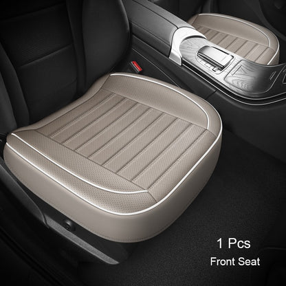 1Pcs PU Leather Car Universal Seat Cover Interior Auto Seat Kits Cushion Four Seasons Protector Mat Front Rear Rows Accessories