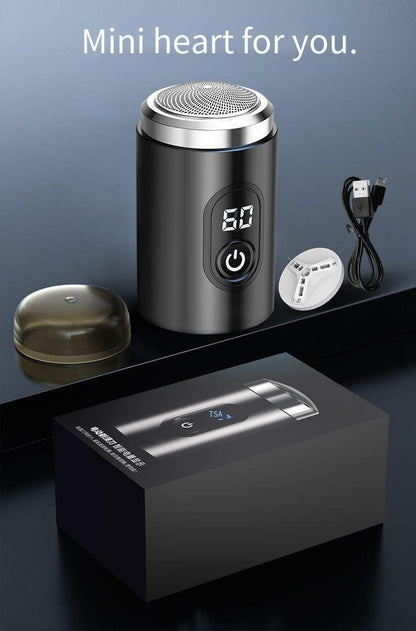 USB Charging Electric Shaver for Men Mini Multifunctional Portable Beard Shaver Water-Washing Feature Waterproof for Home Hotel