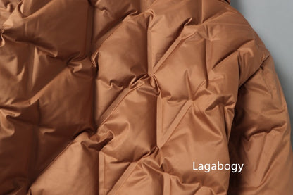 Lagabogy 2025 New Autumn Winter Women Ultralight White Duck Down Long Jacket Female Single-Breasted Double Sided Puffer Coat