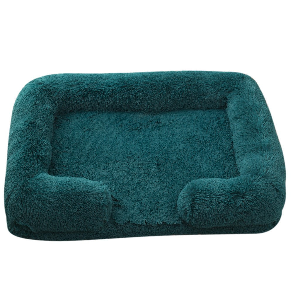 Ninho de Animais de Estimação Circular Longo de Pelúcia de Inverno, Cama para Cachorro, Cama para Gato, Almofada Macia para Animais de Estimação, Suprimentos para Animais de Estimação