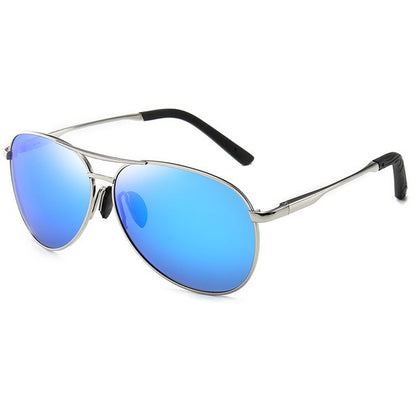 Óculos de Sol Polarizados Masculinos com Armação de Metal para Aviação Cores Variadas Óculos de Sol Masculino Piloto Visão Noturna e Diurna para Dirigir
