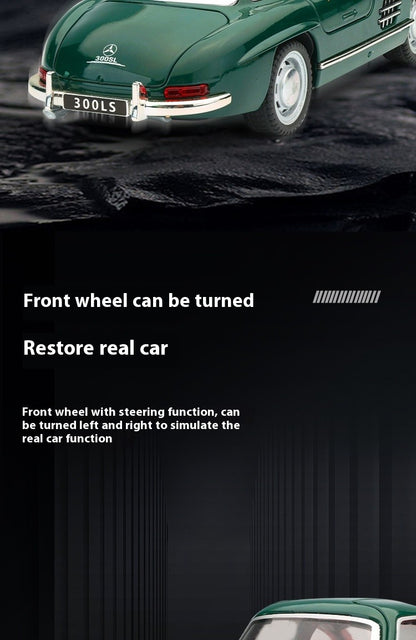 1:32 Mercedes Benz 300SL Classic Car Alloy Car Diecast Model Simulation Miniature Car Model Decorative Trendy Ornaments For Boy