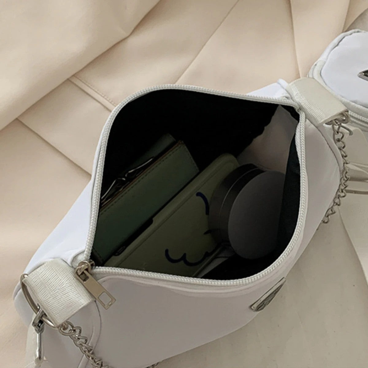 Nylon Crossbody Bag For Women Fashion Portable Casual Underarm Bag Students Cross Body Bag