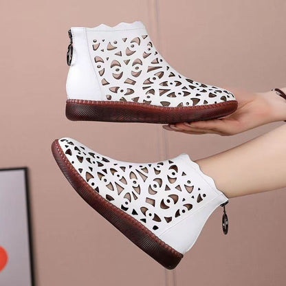 2024 New Spring Autumn Fashion and Comfortable Flat-soled Casual Outer Wear Soft Non-slip Ankle Boot Toe-cap Sandals for Women