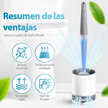 Refillable Silicone Toilet Brush Wall Mount Toilet Bowl Cleaning Brush Set for Corner Cleaning Tools Bathroom Accessories