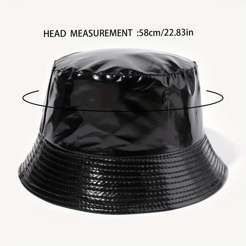 New Reversible Waterproof Bucket Hat For Women Rain hat Fishing Dot  Caps Hat  Two Side Cap Female H3