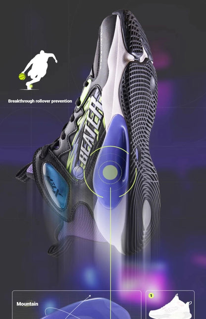 Xtep Teenager's Basketball Shoes 2025 Spring Unisex Mesh Breathable Lightweight Fashion Comfortable Sport Shoes 676415129390