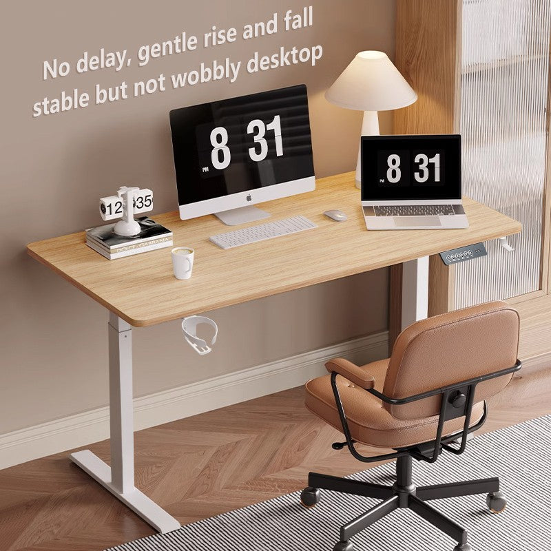 Height Adjustable Desk Motion Electric Sit Stand Up Down Computer Table Lift Motorized Gaming Desktop Modern Home Office Desks