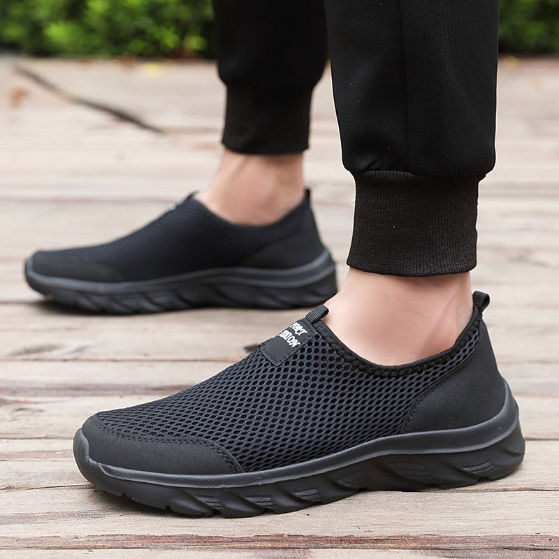 Tênis Casual Masculino Leve 2023 Respirável Slip-on Antiderrapante para Caminhada ao Ar Livre Tamanho 39-47