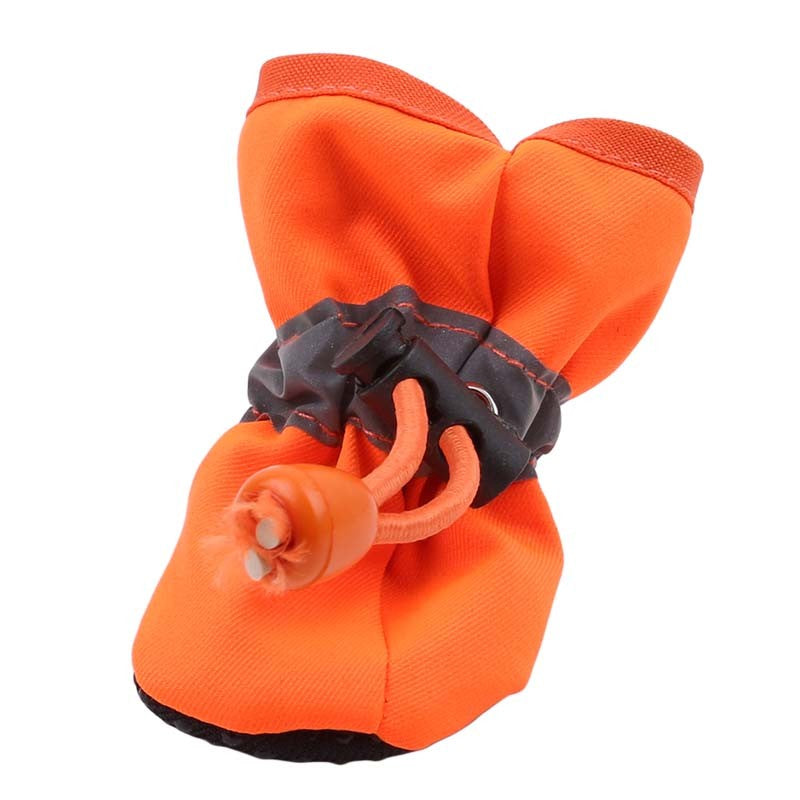 Novos 4 Peças Sapatos Para Cães Antiderrapantes Chuva Neve Botas Quentes e Grossas Para Pequenos Gatos Cães Filhotes Meias Botinhas Para Cães