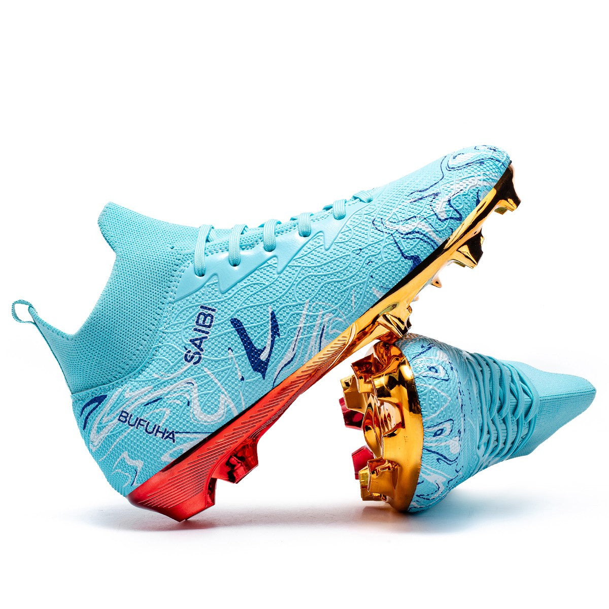 Premium Football Boots Feature Gold Plated Metal SG Studs For Professional Training and Competition Unisex Soccer Cleats