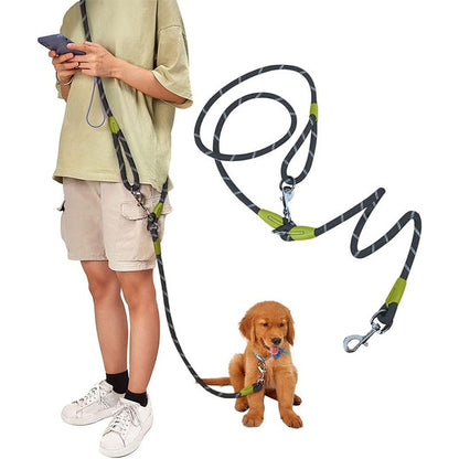 Conjunto de Coleira e Peitoral para Cães Sem Puxar, Ajustável, Confortável com Alça de Fácil Controle para Correr ao Ar Livre, Caminhar, Coleira Mãos Livres