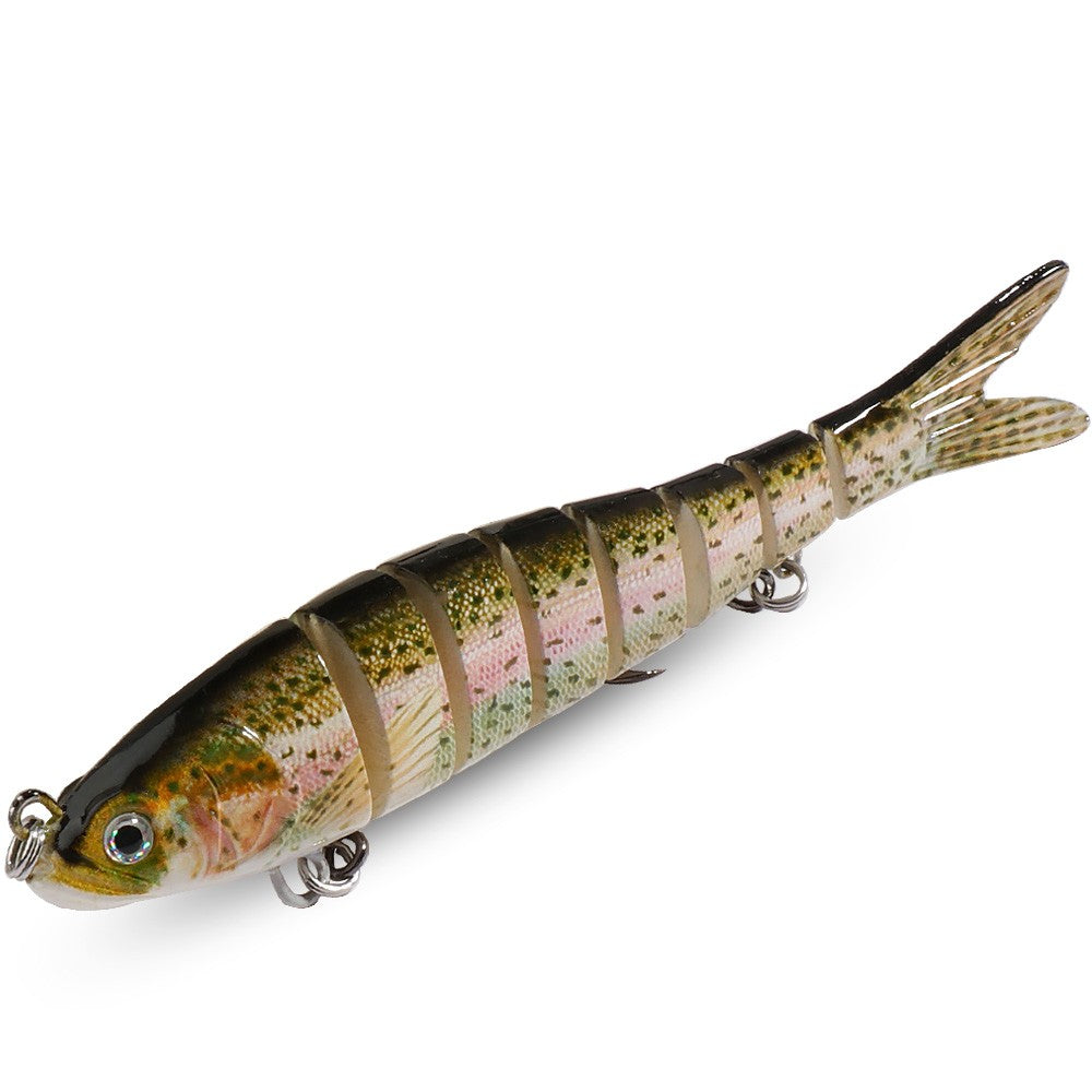 Isca Swimbait 11g 16g 27g Multi Articulada Lenta Afundante Segmentada Biônica Natação Pesca Baixo Anzol Triplo Pesca de Carpa Isca Dura