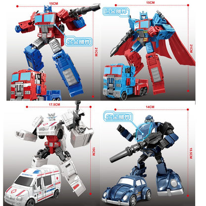 WEIJIANG NOVO 20CM Transformação Anime Boneco de Ação Brinquedos de Filme Plástico ABS Robô Carro Avião Tanque Legal Modelo Presente para Meninos