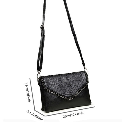 Niche Design Chain Solid-Color New Style Women's Crossbody & Shoulder Bag