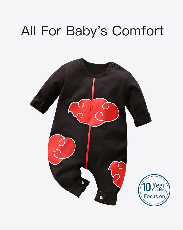 Newborn Clothes Anime Handsome Cosplay Cotton Comfortable Soft 0-18 Boys And Girls Spring And Autumn Long Sleeved Baby Jumpsuit