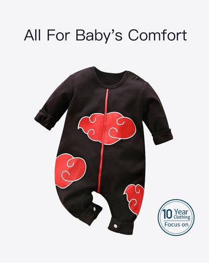 Newborn Clothes Anime Handsome Cosplay Cotton Comfortable Soft 0-18 Boys And Girls Spring And Autumn Long Sleeved Baby Jumpsuit