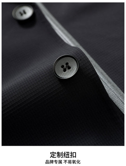 2025 Summer Thin Ice Silk Sunscreen Suit Jackets Classic Elasticity Traceless Sun Protection Blazers Social Office Formal Coats